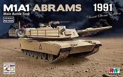Rye M1A1 Abrams MBT 1991 Desert Storm Edition - Plastic Model Military Vehicle • $51.29