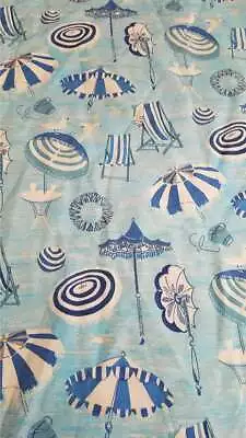 P/k Studies Beach Print Outdoor  Fabric 1 1/2 Yards • $13.95