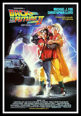 Back To The Future 2 Movie Poster Print & Unframed Canvas Prints • $23.95