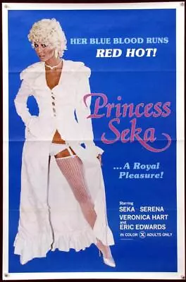 R779       PRINCESS SEKA Original 1sh Poster '80 Her Blue Blood Runs Red Hot. • $26.95