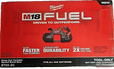 Milwaukee 2729-20 M18 Fuel Deep Cut 5” Band Saw With Battery And Charger. • $399.99