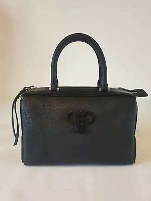 Emilio Pucci Black Grainy Leather Bowling Bag.  • £195