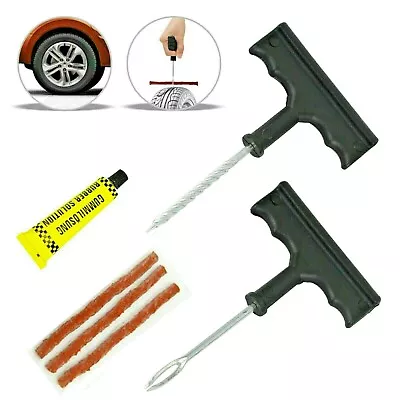 Car Van Motorcycle Emergency Puncture Repair Kit Tyre Plug Tubeless Flat Tire UK • $5.58