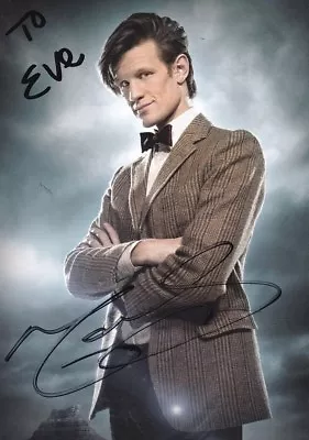 MATT SMITH Autographed Signed 4x6 DOCTOR WHO Photograph Postcard  - To Eve • $120