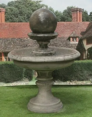 £567.03 • Buy Edwardian Ball Water Fountain Feature Stone Garden Ornament