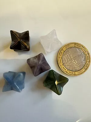 (1025) MIXED MERKABA CRYSTALS 5pc • £15