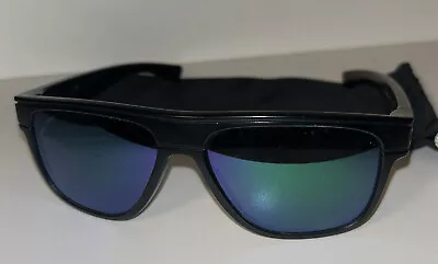 Oakley Breadbox Sunglasses OO9199/06 Black Square Jade Irid Non-Polarized 55mm • $64.99