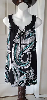 Women's  AB Studio  Size Large Blouse Top  Sleeveless New Without Tags • $9
