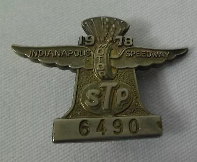 1978 Indianapolis 500 Silver Pit Badge #6490 Winner Al Unser Rathmann Corvette • $39.99