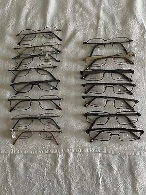 Mens Assorted Titanium And Stainless Steel Eyeglass Frames Lot Of 15 Liquidation • $99
