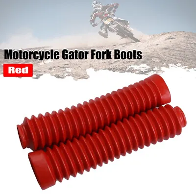  Rubber Motorcycle Front Fork Dust Cover Gaiter Gaitors Boots Shock Absorber • $15.99