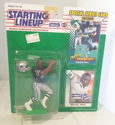 1993 Starting Lineup Michael Irvin Figure And Card Dallas Cowboys NFL HOF Rare • $24.49