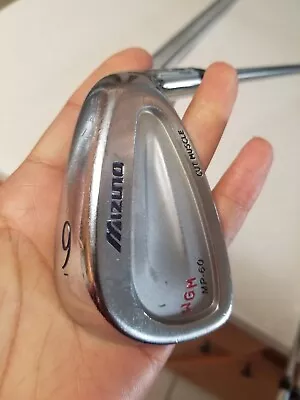 Mizuno MP-60 9 IRON CUT MUSCLE STEEL SHAFT RH (Customized • $31.99