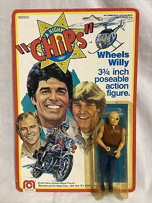1977 MEGO CHIPS  Wheels Willy  3.75  Action Figure UNUSED 70s TV Show • $45