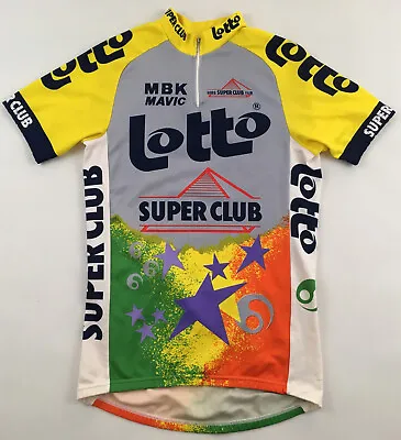 Lotto Super Club 1990 Cycling Jersey Top Shirt Radtrikot Vintage 1990s XXL • $29.99