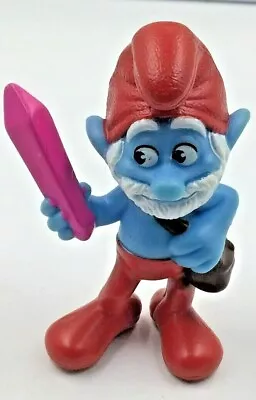 2013 Peyo SMURFS Papa Smurf McDonald's Happy Meal Toy PVC Figure • $4.99