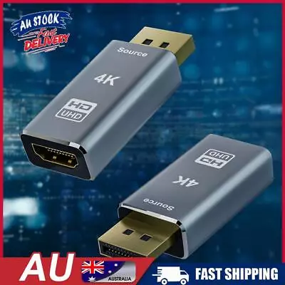 AU 4K Display Port To HDMI-Compatible Connector Portable 30Gbps For Lenovo Dell • $10.51