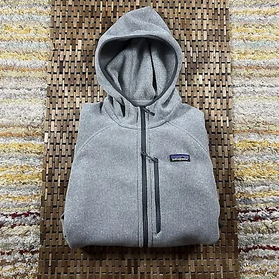 PATAGONIA Better Sweater Grey Hoodie Full Zip Knit Fleece Jacket Men’s Medium M • $114.95