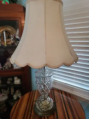 Vintage Pressed Glass Lamp • $25