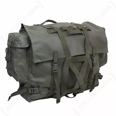 Original Swiss Army Mountain Rucksack - Bag Military Surplus Vintage Olive Green • $47.95