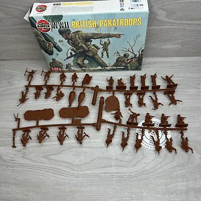 1/72 Scale Airfix WW2 British Paratroops 01723 Military Figures Open Box Kit NOS • $14.99
