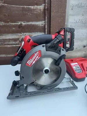 Milwaukee M18 CCS55 18V Fuel Circular Saw + 5.0ah Battery And Charger • £155