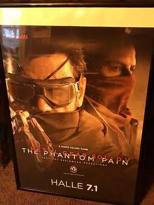 ✌️Metal Gear Solid V 5 Phantom Pain Rare HALLE Gamescom Promo Poster 84x59.5cm • $108