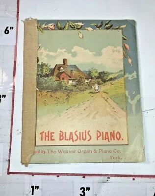 1800s Blasius Piano Weaver Organ & Piano Co  Period Etchings Children Tales Book • $7.50