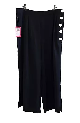 Vince Camuto Black Wide Leg Culotte Casual Dress Pants - NWT • $27
