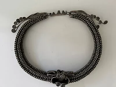 MIAO CHINESE MINORITY HILL TRIBE Silver Necklace  • $550