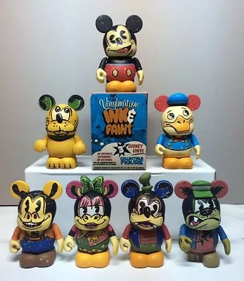 Disney Vinylmation INK & PAINT Series (Set Of 7) Collectible Figures (NEW) 2014 • $67.99