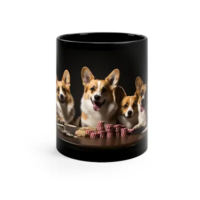 Corgis Playing Poker Mug Labs At Cards Table Dog Lovers Gift • $24.99