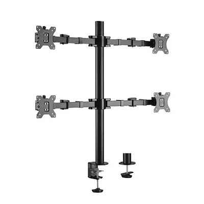 Brateck Quad Monitors Affordable Steel Articulating Monitor Arm Fit Most 17'-32' • $128.23