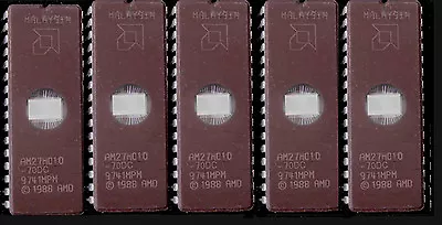 Eprom AM27H010-70 (27C010) High Speed Eprom Erased And Blank Checked 5 Pieces • £8