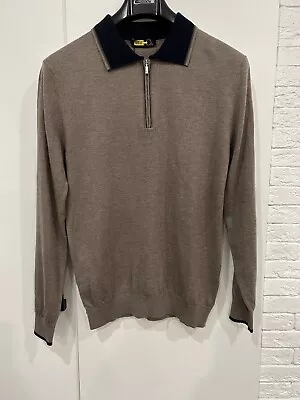 New Cashmere Zilli Polo Brown  Size 48 (M) • $119