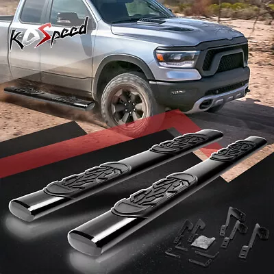 6  OVAL Tube Running Board Side Step Nerf Bar For 19-24 Ram 1500 Extended Cab • $216.99