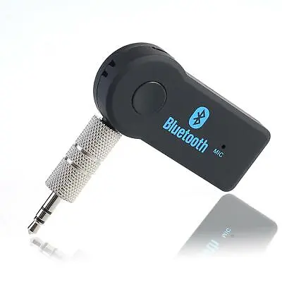 AUX Bluetooth Adapter 3.5mm Phone Audio Car Stereo Music Receiver With Mic • £4.85