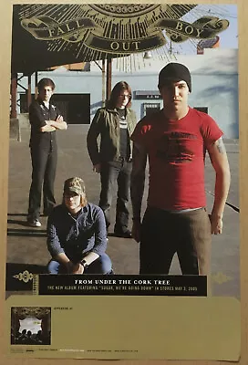 FALL OUT BOY Rare 2005 PROMO TOUR POSTER For Under Cork CD USA MINT 11x17 MINT • $59.93