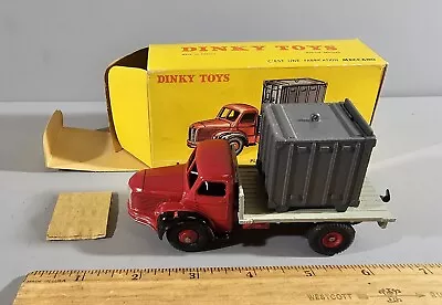 Vintage Dinky Toys Plateau Berliet Avec Container In Original Box #34b • $50