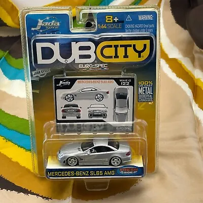 Jada Dub City Euro-Spec Mercedes-Benz SL65 AMG Wave 12 #122 Silver 1:64 • $11.97