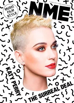 The NEW MUSICAL EXPRESS NME 9 JUNE 2017 Katy Perry Front Cover N.m.e • £1.99