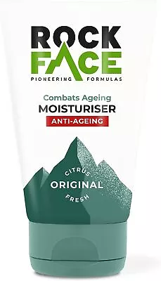 Rock Face Mens Anti Aging Moisturiser Combats Signs Of Ageing Fresh Scent 100ml • £5.32