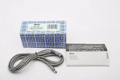 Nikon SC-19 Off-camera 10' Multi-Flash TTL Sync Cable SC19+GENUINE+Box++MINT/New • $19.95