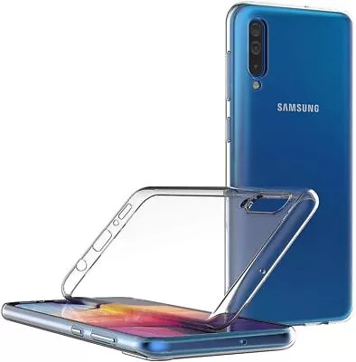 Case For Samsung Galaxy A70 A20e A21S A32 Clear Silicone Shockproof Phone Cover • £1.99