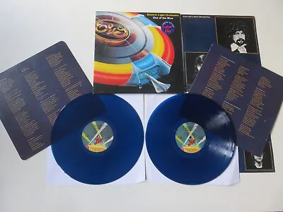 ELECTRIC LIGHT ORCHESTRA Out Of The Blue BLUE VINYL 2 X LP PRESSING & POSTER ELO • $171.75