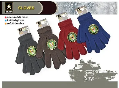 U.S. ARMY Eagle Logo Warm Gloves Military Officially Licensed Winter Gloves • $9.99