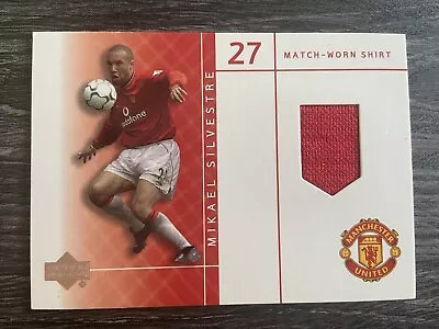 2001 Upper Deck MS-S Mikael Silvestre Match-Worn Shirt Manchester United Relic • £29.99