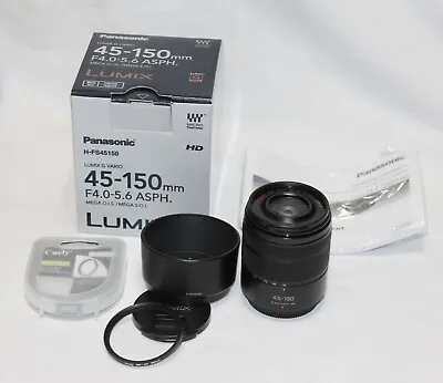Panasonic Lumix G Vario 45-150mm F/4-5.6 ASPH Mega OIS Lens • £139.50
