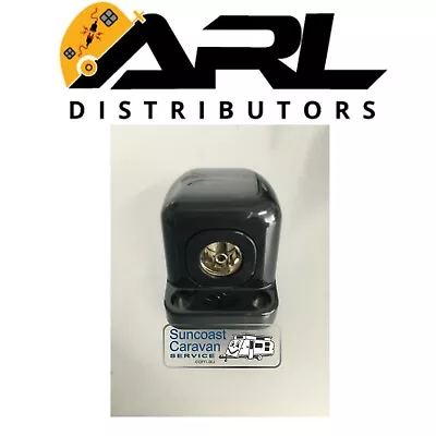 ARL Caravan & RV Annexe Antenna Aerial Angle Coaxial TV Socket - Black  • $23.50