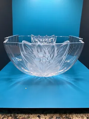 Lenox Ovations Fine Crystal Flower Pattern Bowl • $15